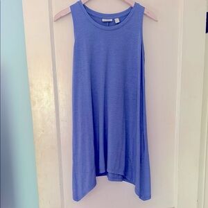 LOGO BY LORI GOLDSTEIN Sleeveless Blue Women's Tunic Tank sz XS